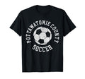 Pottawatomie County Soccer Distressed T-Shirt - Fun Novelty Design Unisex