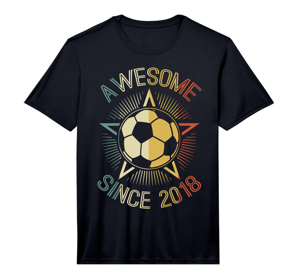 Awesome Since 2018 Soccer Birthday Team T-Shirt - Custom Art Print Unisex