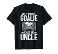Proud Ice Hockey Goalie Uncle Hockey T-Shirt - Trendy Graphic Unisex