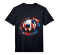 Soccer Football Usa Flag Soccer Gift T-Shirt - Fun Novelty Design Unisex