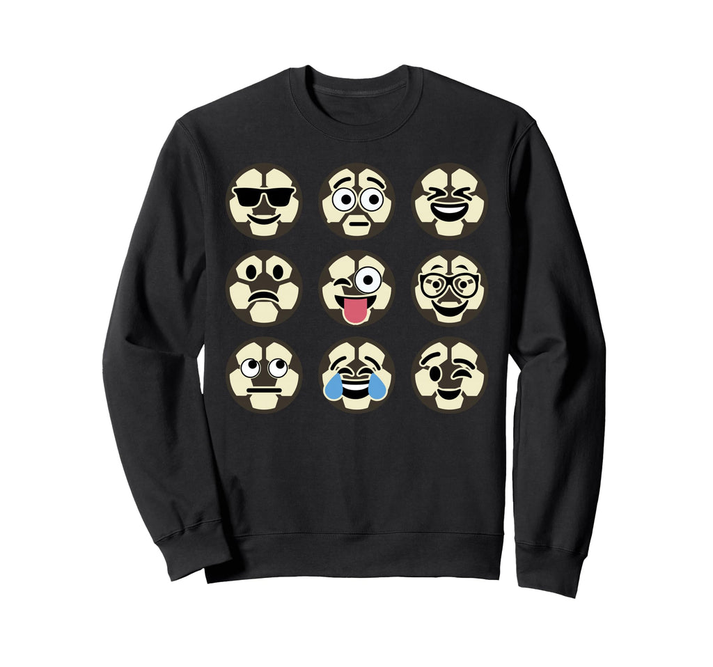 Funny Sports Soccer Emoticon Brazilian Sweatshirt - Novelty Apparel Unisex