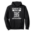 Father Goalie Scan Payment Hockey Skates Hoodie - Minimalist Print Unisex