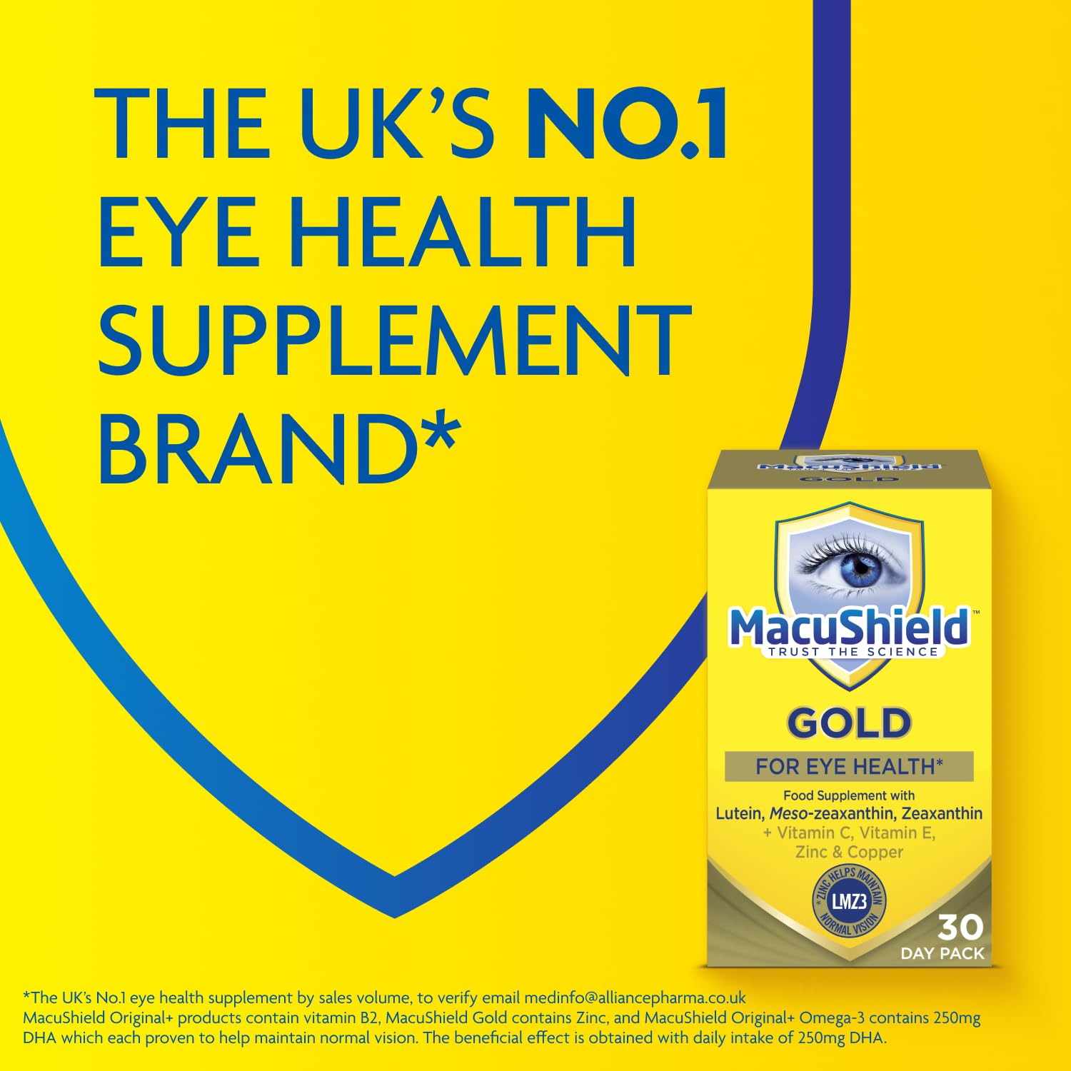 MacuShield Gold Eye Health Supplement - 90 Capsules