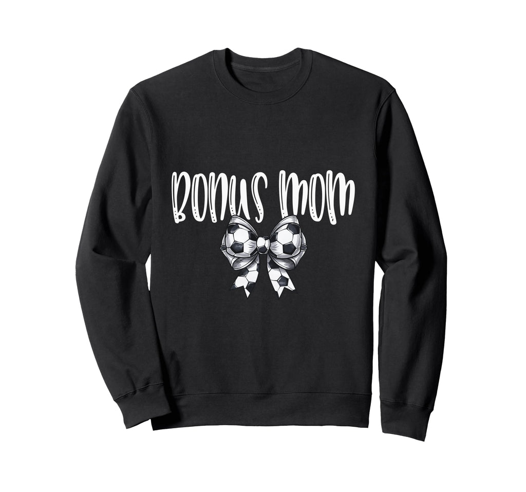 Coquette Soccer Bonus Mom Spirit Sweatshirt - Fun Novelty Design Unisex