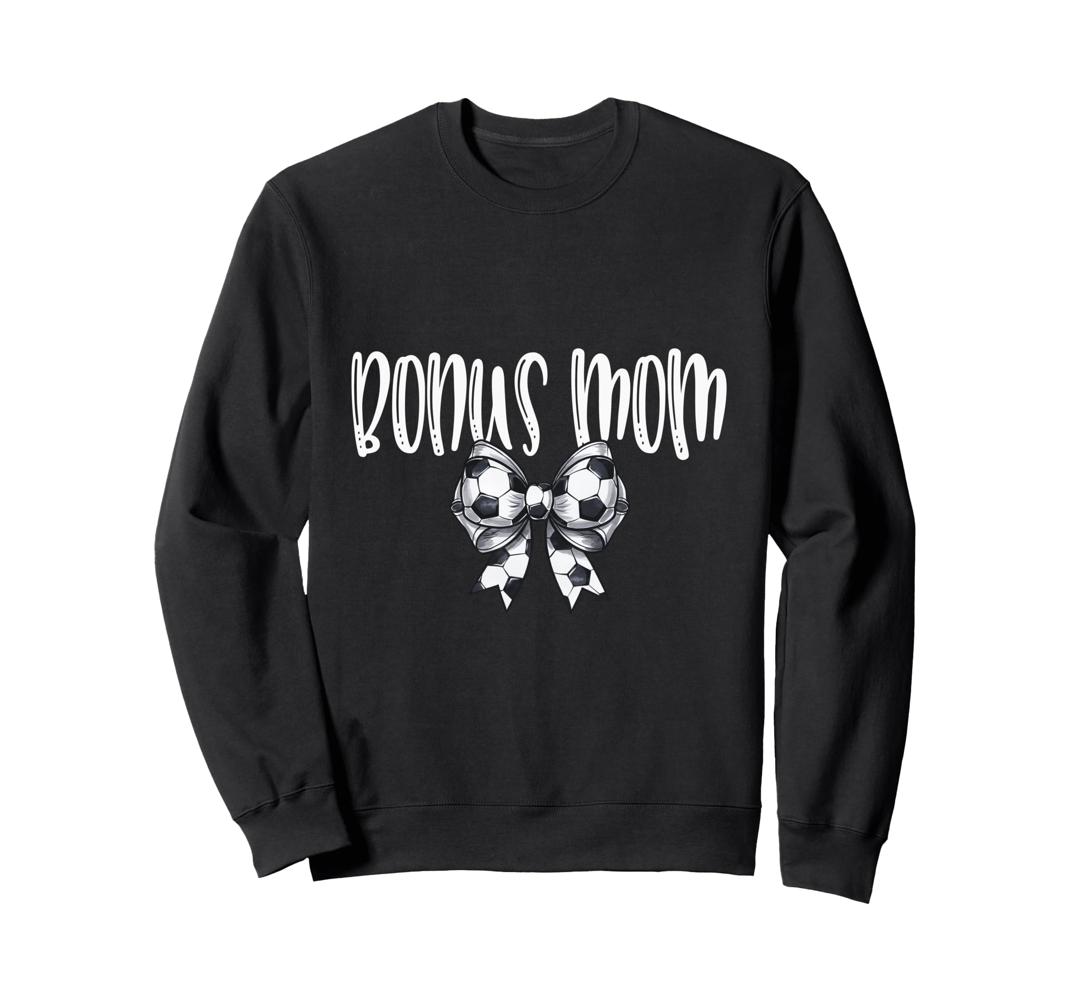 Coquette Soccer Bonus Mom Spirit Sweatshirt - Fun Novelty Design Unisex