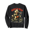 Poodle Motorbike Love Footbal Soccer Sweatshirt - Streetwear Style Unisex