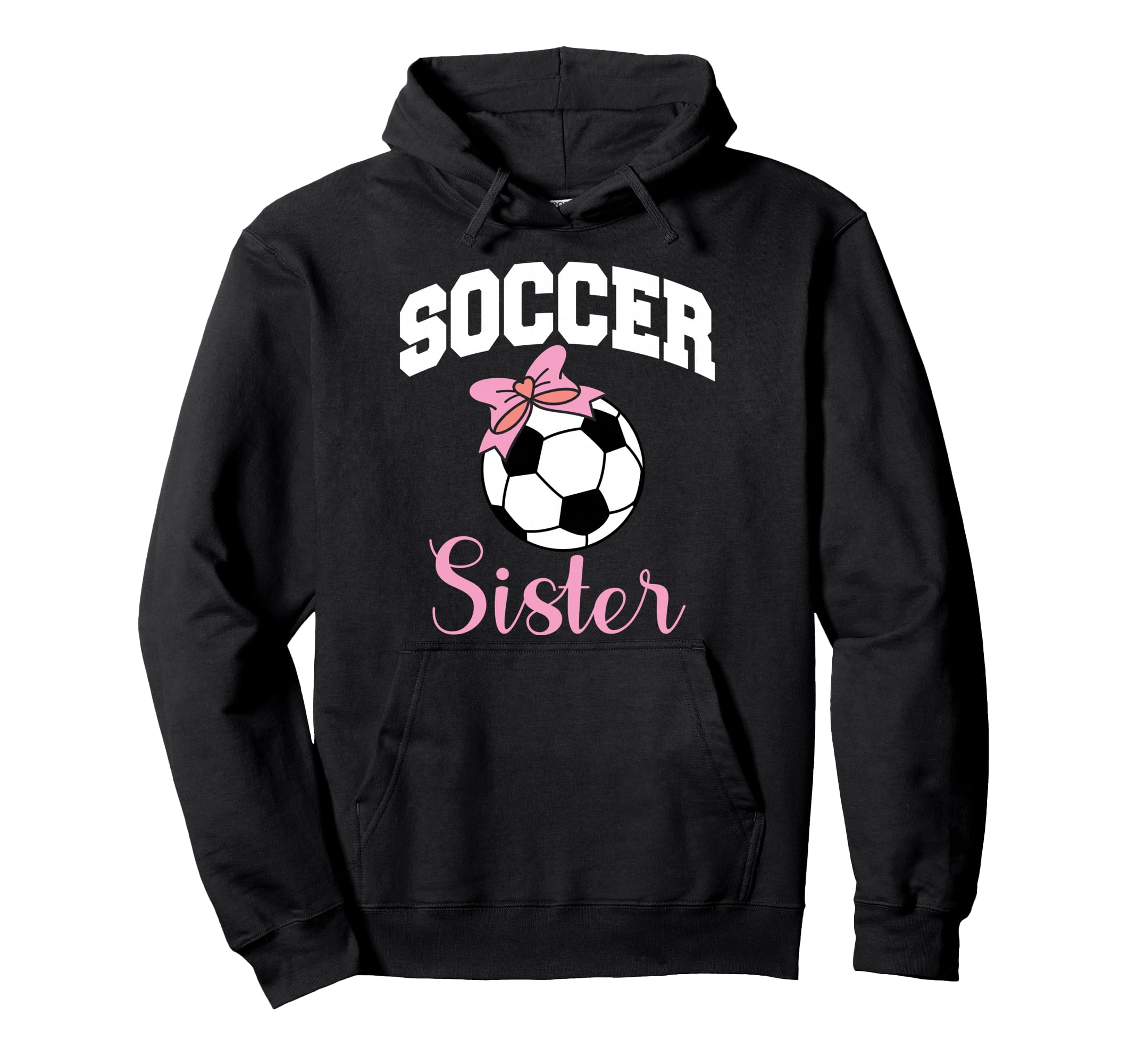 Soccer Sister Bow Soccer Ball Hoodie - Streetwear Style Unisex