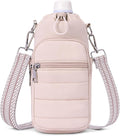 Water Bottle Bag 40 oz Crossbody Holder for Walking Hiking Insulated Carrier Purse with Adjustable Strap