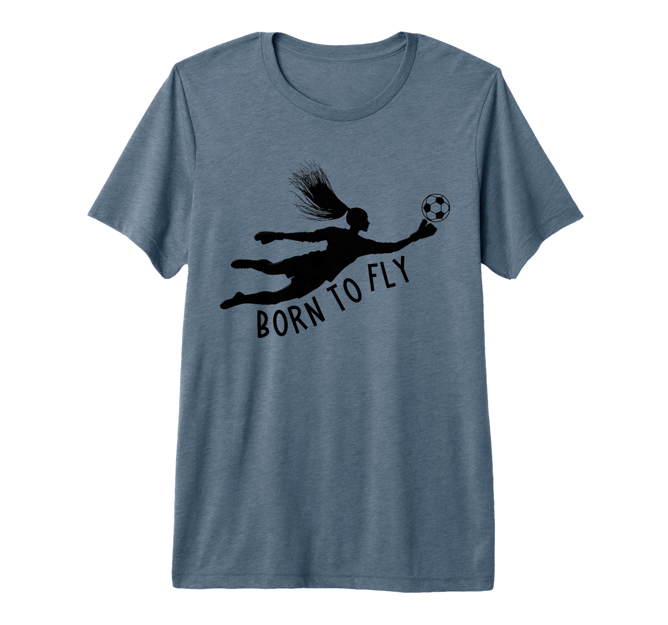 Born To Fly Soccer Goalkeeper Funny T-Shirt - Trendy Graphic Men Women