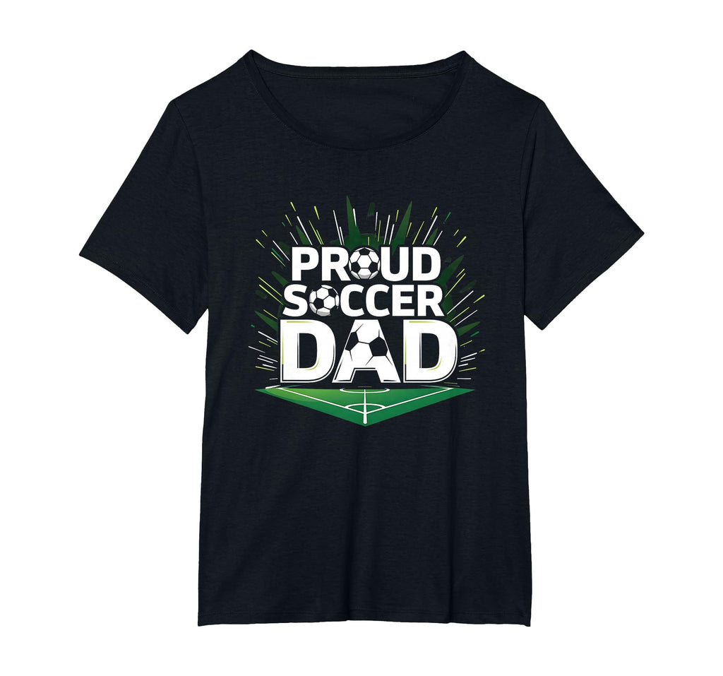 Proud Soccer Dad Cheering T-Shirt - Casual Everyday Wear for Adults