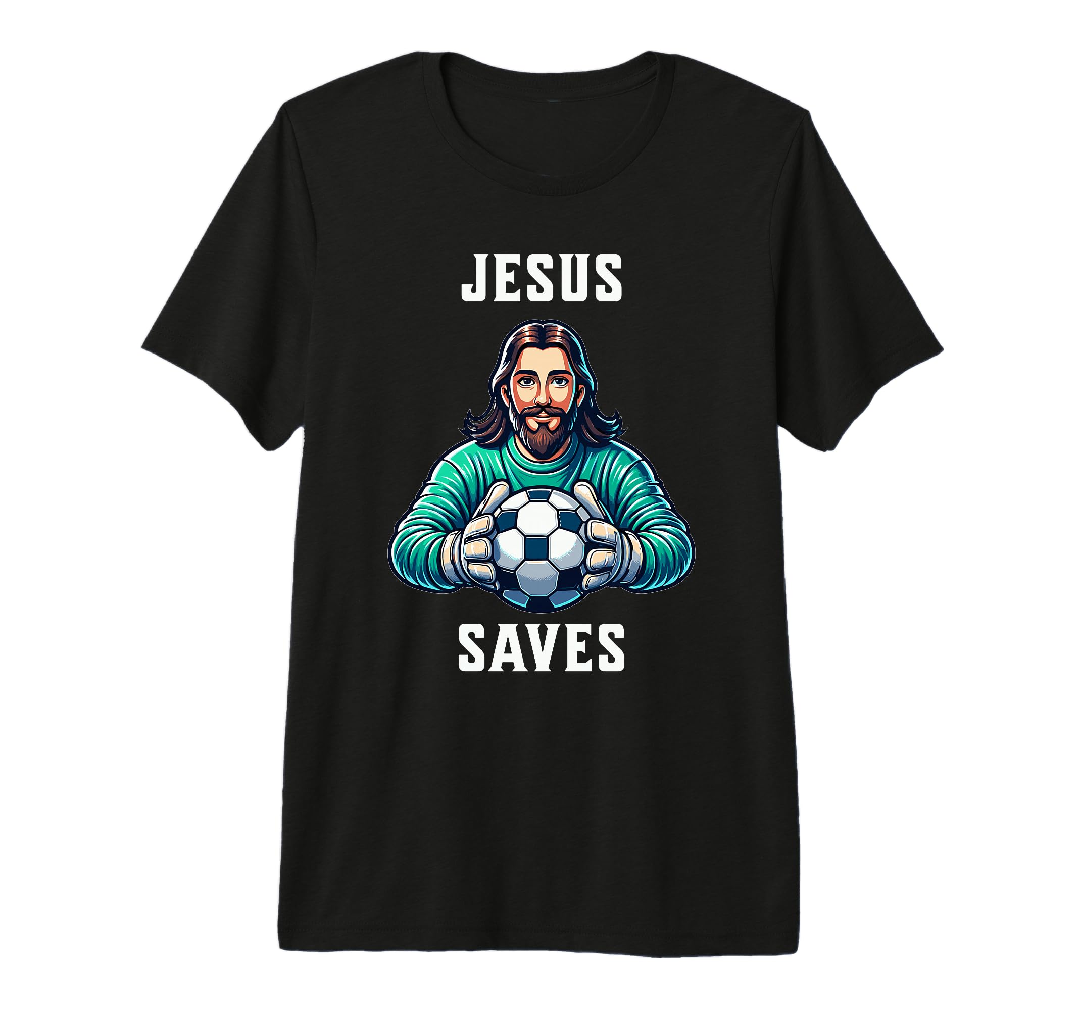 Jesus Soccer Football Christianity T-Shirt - Trendy Graphic Men Women