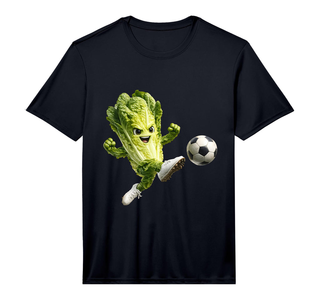 Mens Lettuce Soccer Performance T-Shirt - Novelty Apparel for Adults