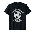Juab County Soccer Distressed 90S T-Shirt - Casual Everyday Wear for Adults