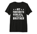 Proud Soccer Goalie Brother Soccer T-Shirt - Minimalist Print Unisex