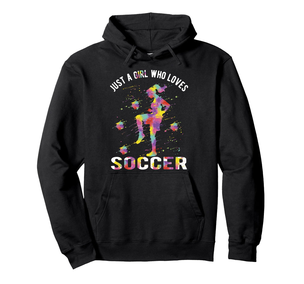 Just Who Loves Soccer Hoodie - Novelty Apparel for Adults