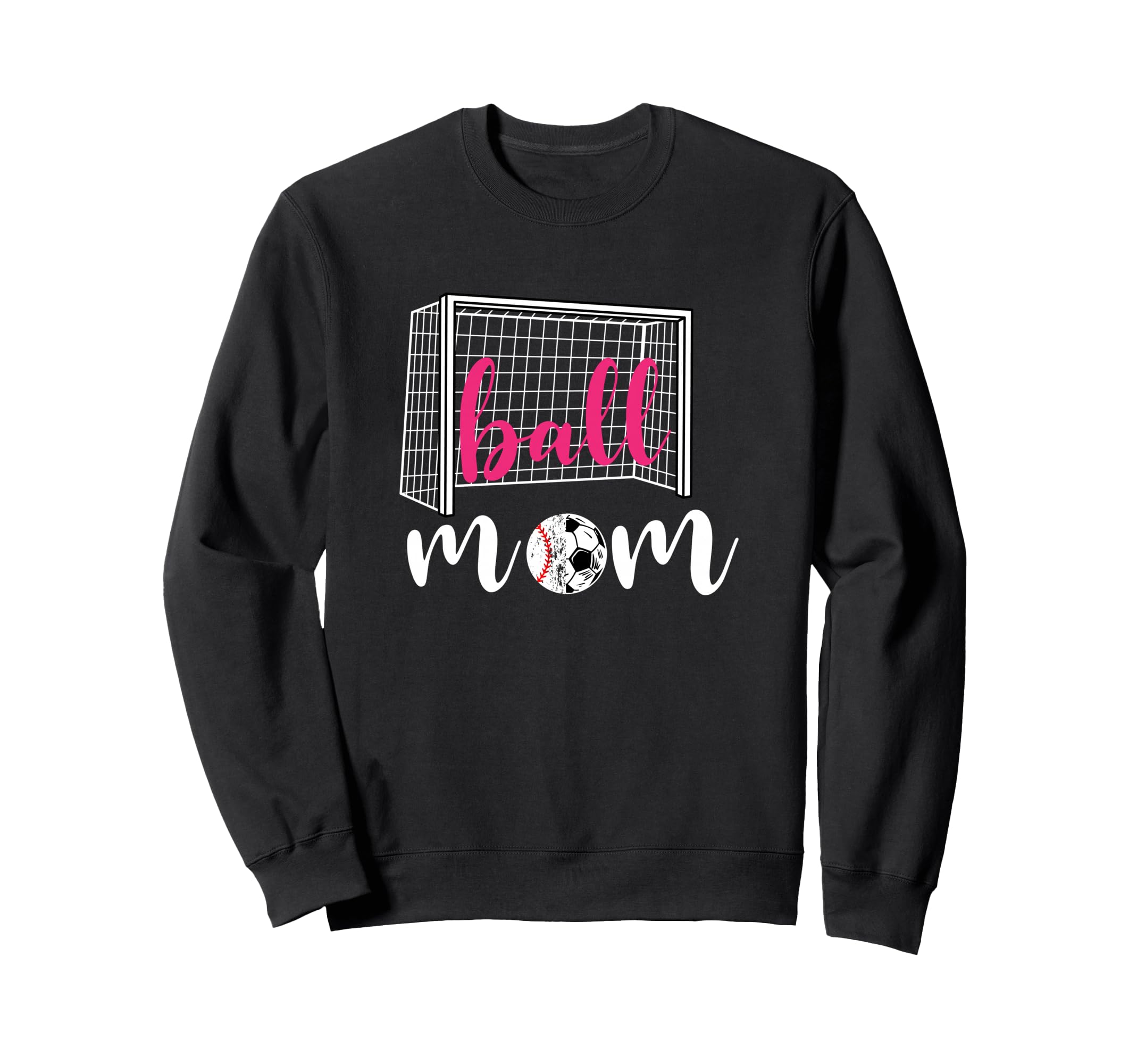 Soccer Mom Ball Football Game Day Funny Sweatshirt - Unique Graphic Unisex