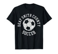 Deaf Smith County Soccer Distressed 90S T-Shirt - Unique Graphic Unisex