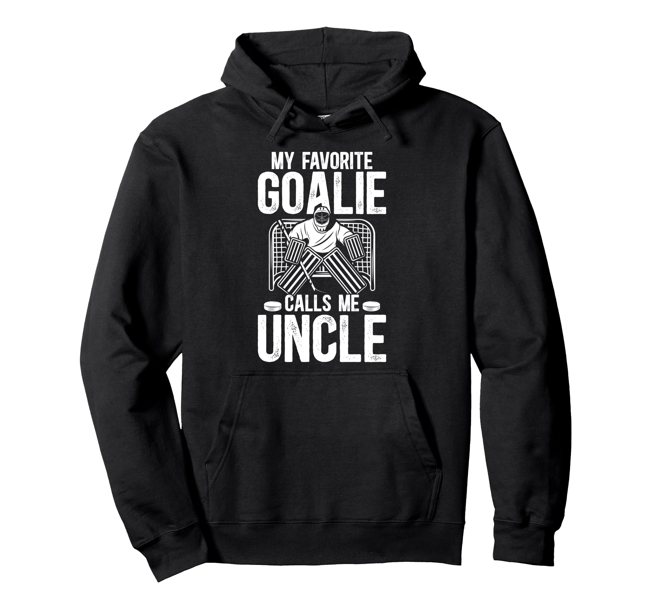 Proud Ice Hockey Goalie Uncle Hockey Hoodie - Custom Art Print Men Women