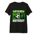 Soccer Birthday Party 11Th Birthday T-Shirt - Aesthetic Graphic for Adults
