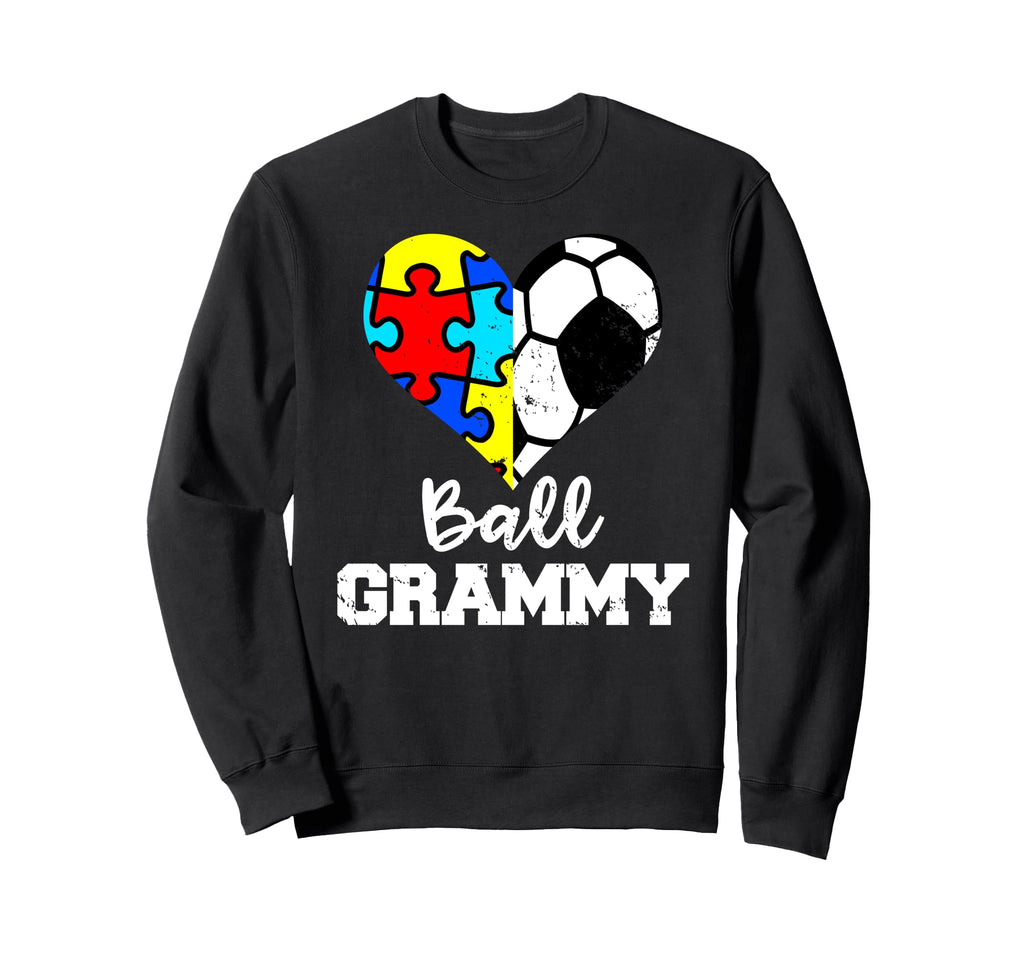 Autism Soccer Grammy Funny Autism Sweatshirt - Graphic Print Men Women
