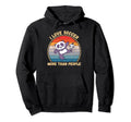 Panda I Love Soccer More Than People Hoodie - Minimalist Print Men Women