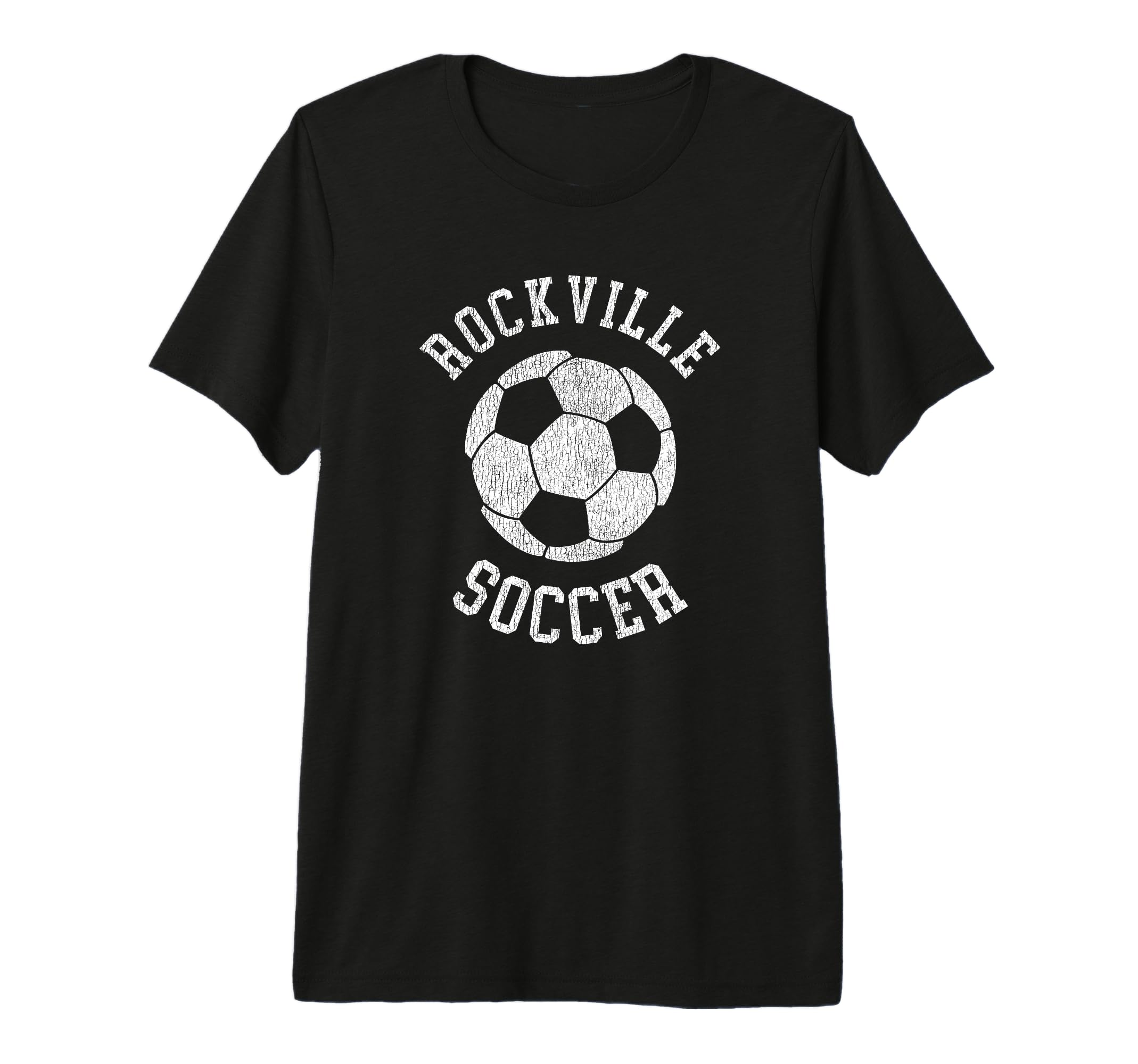 Rockville Soccer Distressed 90S T-Shirt - Casual Everyday Wear Men Women