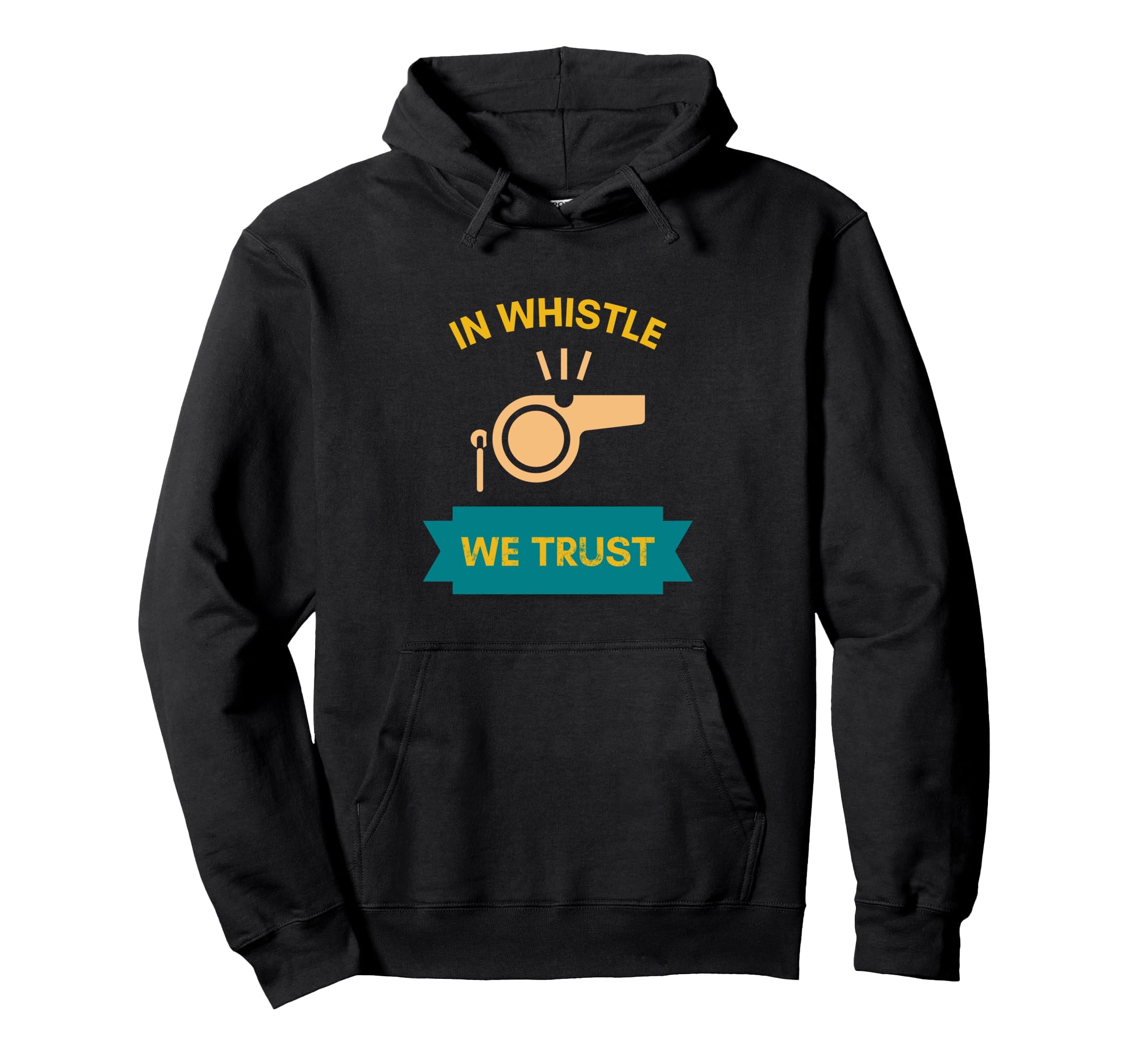 Whistle We Trust Soccer Referee Sports Hoodie - Graphic Print Unisex