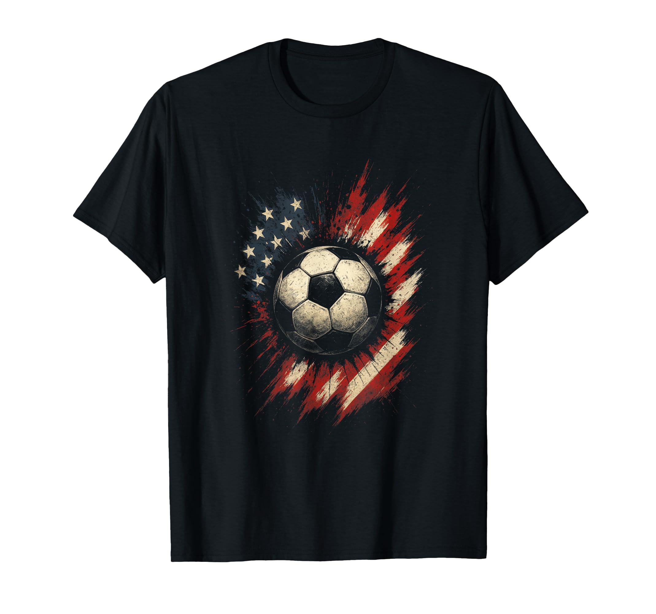 Soccer Flag American Sport T-Shirt - Streetwear Style Unisex
