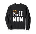 Soccer Ball Mom Funny Sports Sweatshirt - Casual Everyday Wear Unisex