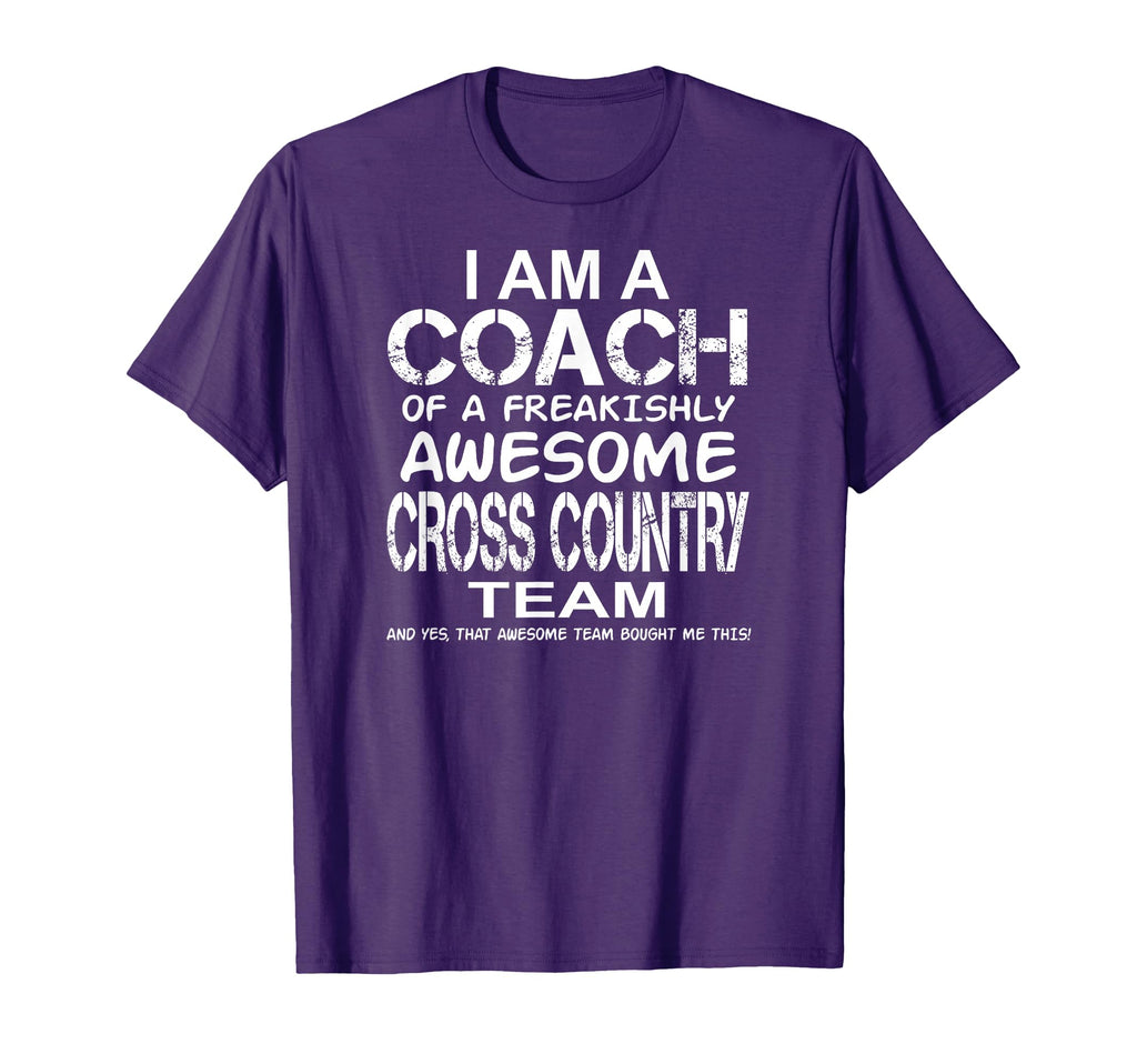 I Am Coach Freakishly Awesome Cross T-Shirt - Fun Novelty Design Men Women