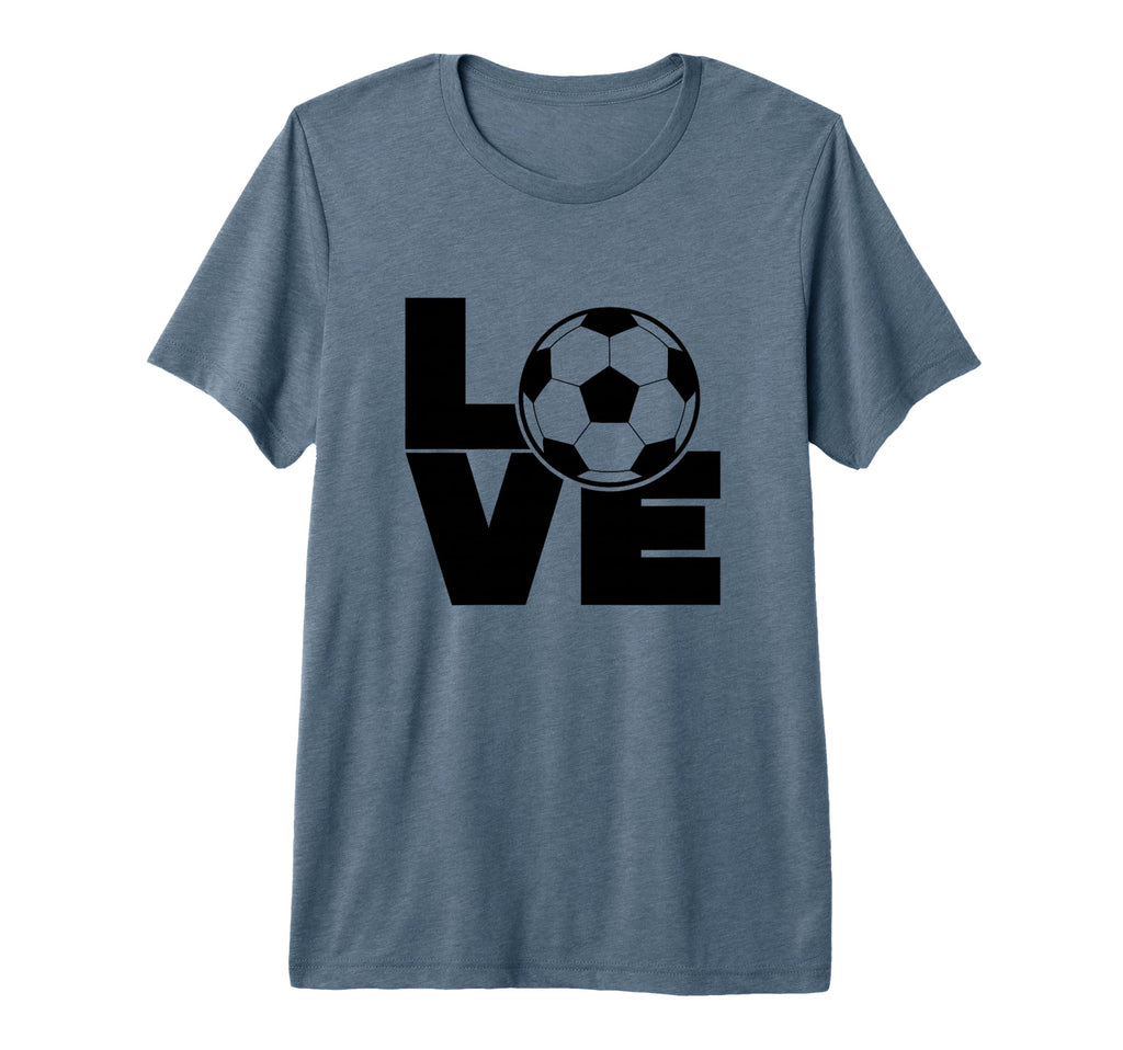 Love Soccer Tri Blend T-Shirt - Trendy Graphic Unisex