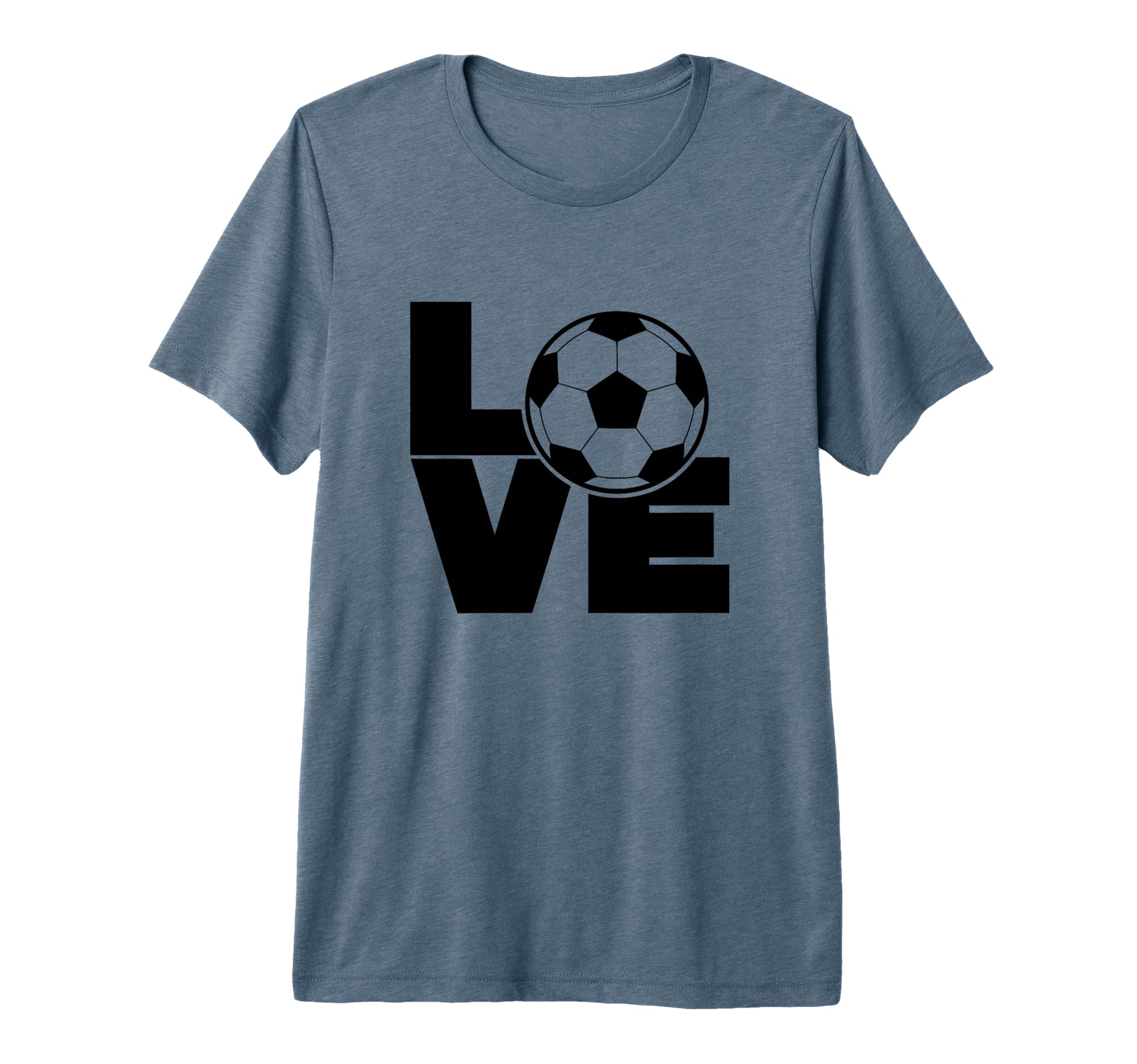 Love Soccer Tri Blend T-Shirt - Trendy Graphic Unisex