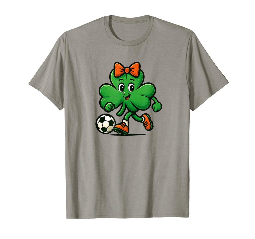 Soccer St Patricks Day Coquette T-Shirt - Fun Novelty Design for Adults