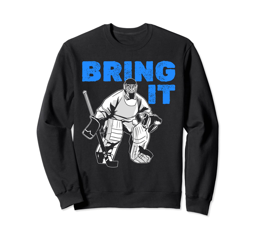 Hockey Player Ice Hockey Goalie Sweatshirt - Unique Graphic Unisex
