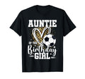 Auntie Birthday Soccer Ball Auntie T-Shirt - Minimalist Print Men Women