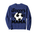 Checkered Soccer Mama Soccer Sweatshirt - Casual Everyday Wear for Adults
