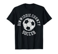 Dinwiddie County Soccer Distressed 90S T-Shirt - Graphic Print Men Women