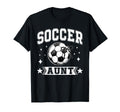 Coquette Bow Soccer Aunt Soccer Team Sport T-Shirt - Unique Graphic Unisex