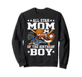 Ll Star Mom Birthday Basketball Sweatshirt - Novelty Apparel for Adults