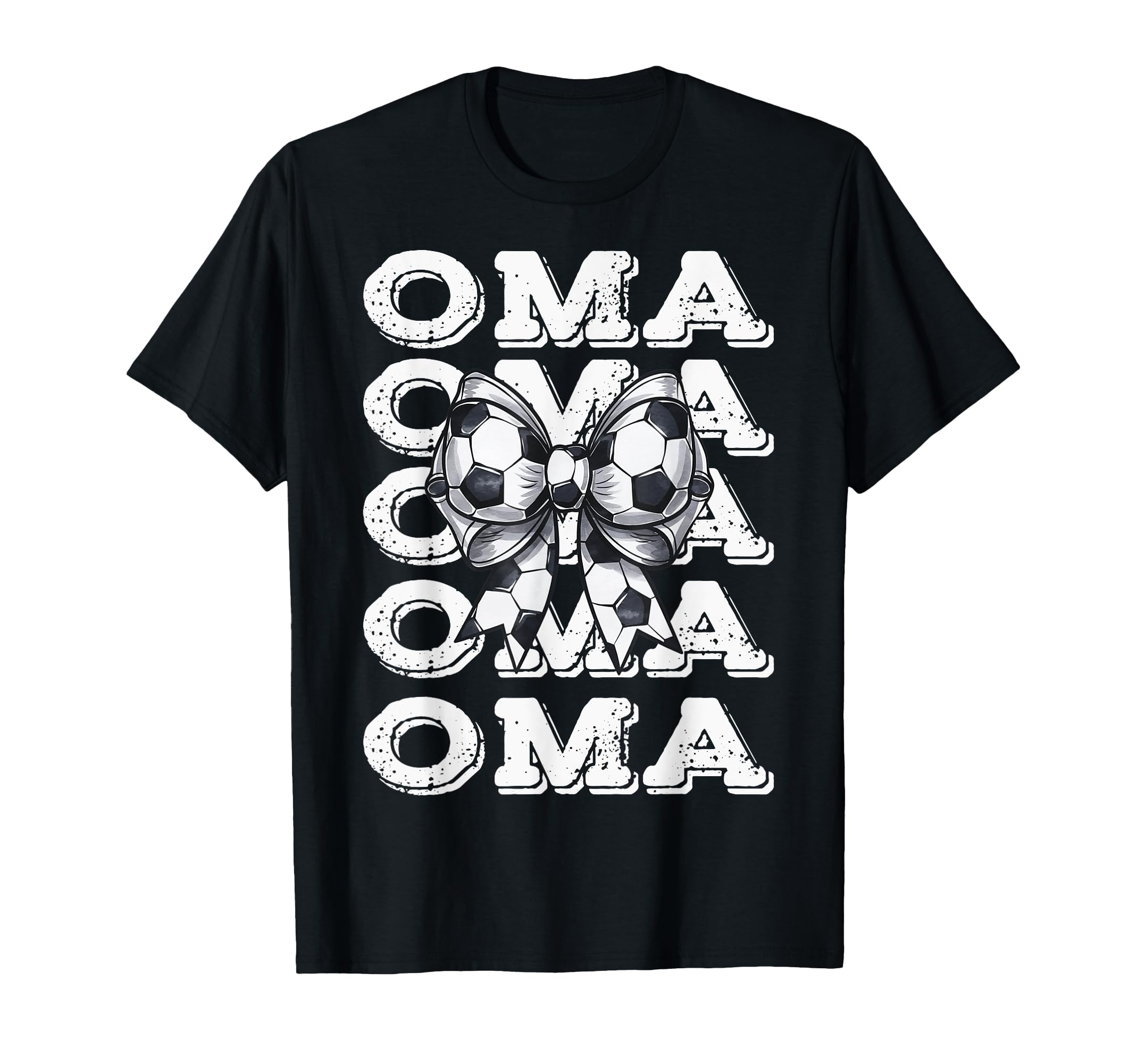 Coquette Soccer Oma Matching Family T-Shirt - Minimalist Print for Adults