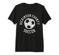 Dickinson County Soccer Distressed 90S T-Shirt - Trendy Graphic for Adults