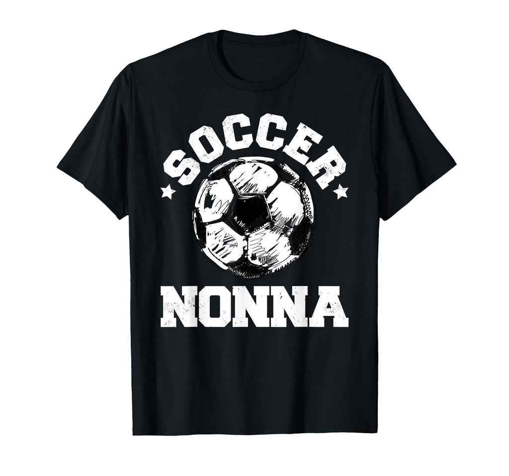 Soccer Nonna Soccer Ball Distressed T-Shirt - Minimalist Print Unisex