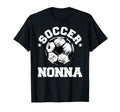Soccer Nonna Soccer Ball Distressed T-Shirt - Minimalist Print Unisex