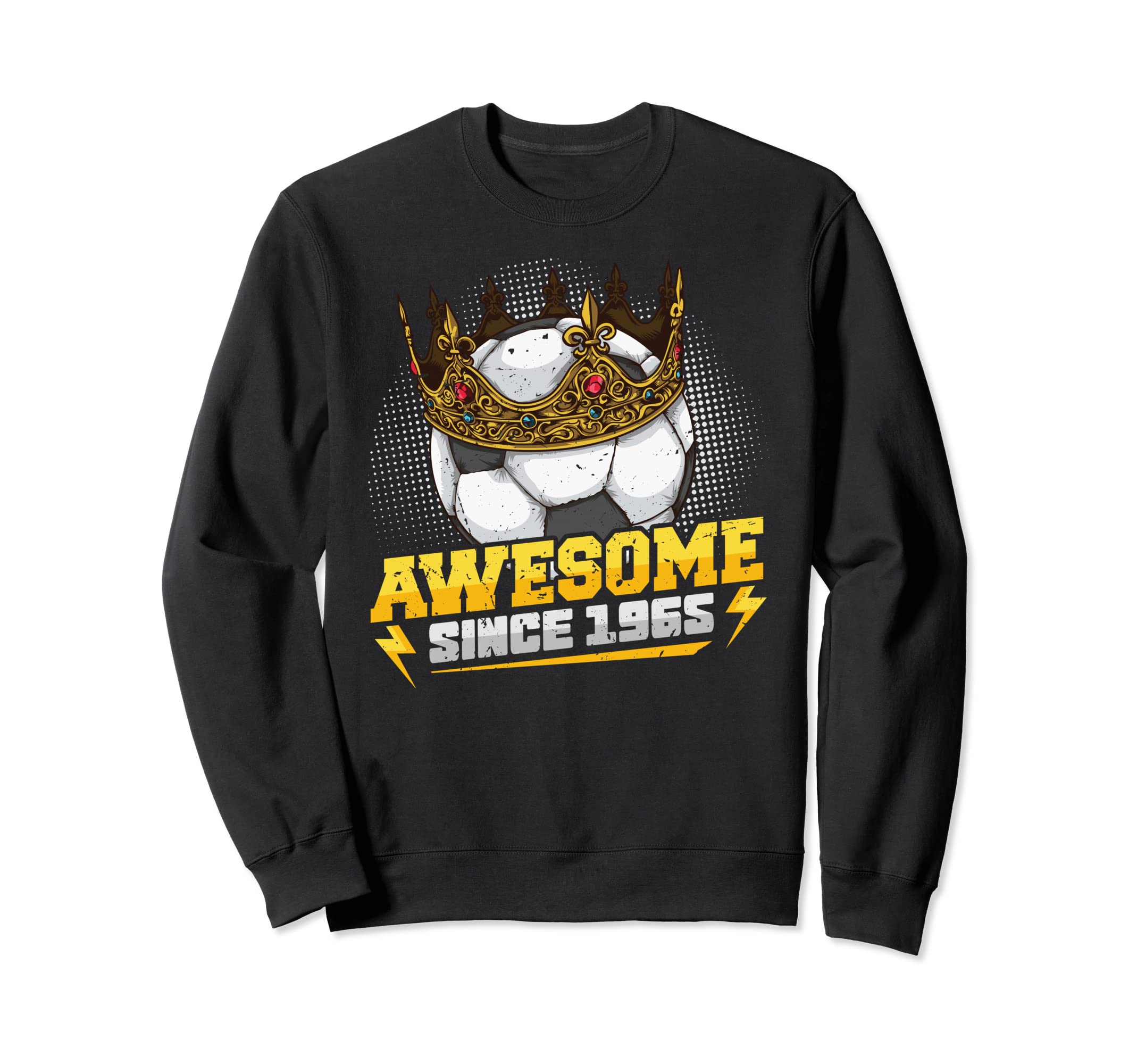 Soccer King 57Th Birthday Crown Sweatshirt - Aesthetic Graphic Men Women