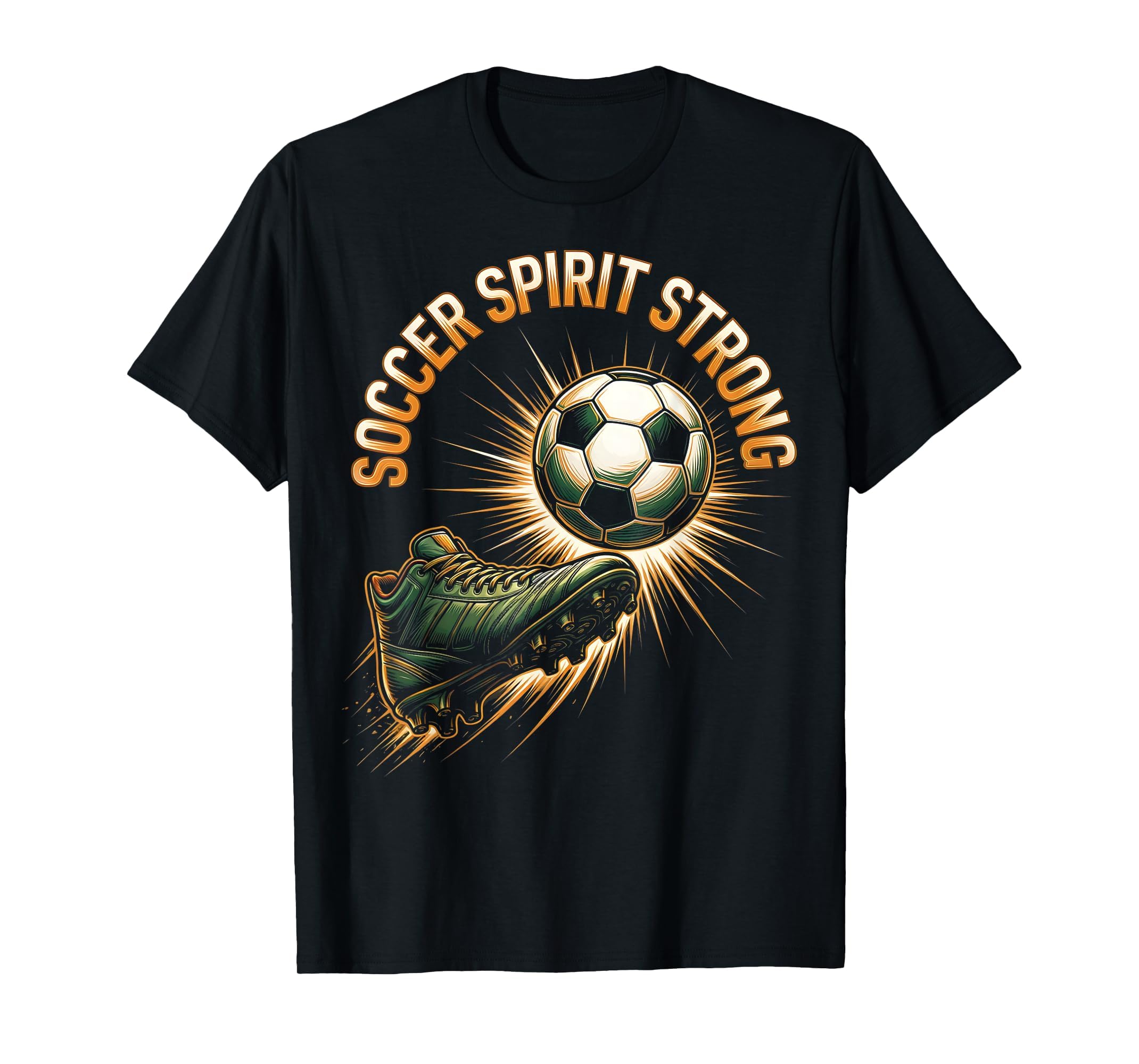 Soccer Spirit Strong Soccer T-Shirt - Minimalist Print Men Women