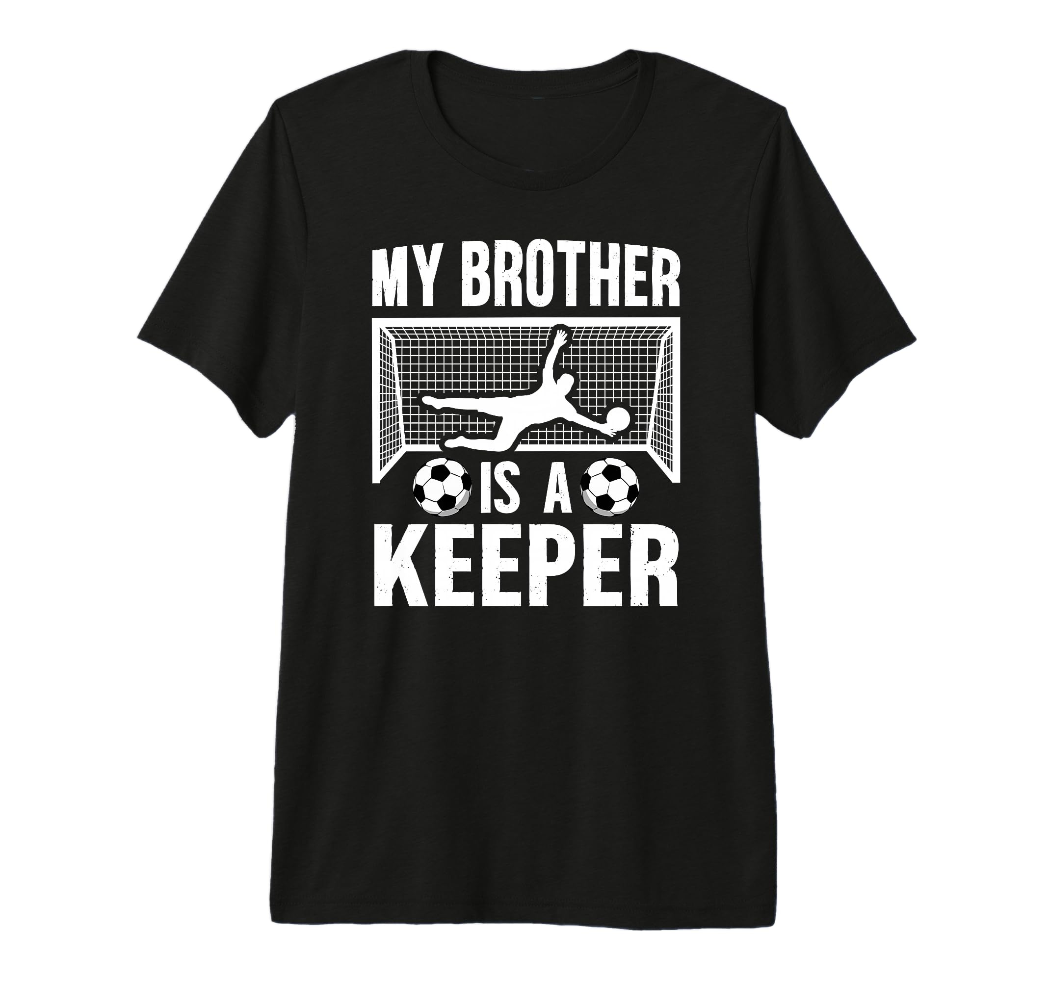 My Brother Is Soccer Keeper Brother T-Shirt - Minimalist Print Unisex