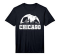 Chicago Skyline Soccer Lover T-Shirt - Streetwear Style for Adults