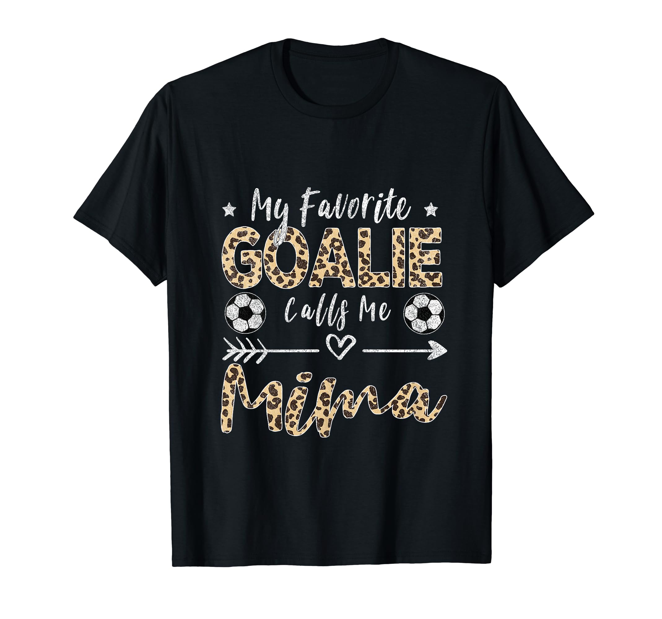 My Favorite Goalie Calls Me Mima T-Shirt - Casual Everyday Wear Men Women