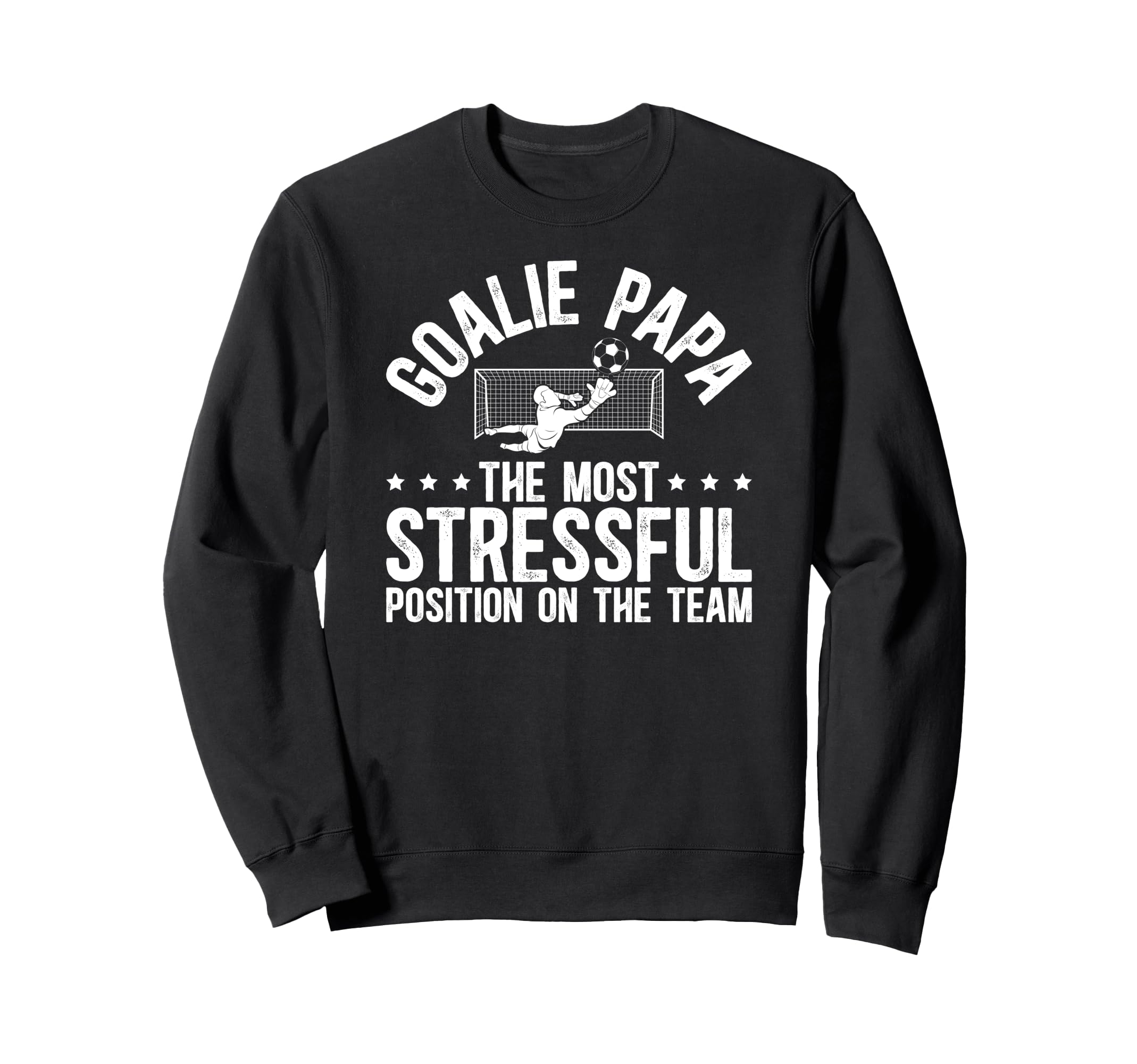 Soccer Goalie Papa Definition Sweatshirt - Casual Everyday Wear for Adults