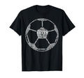 Funny Word Cloud Soccer Ball Gift T-Shirt - Fun Novelty Design Men Women